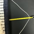 thumbnail image 3 of LR Home Xavi Navy Blue/White Boho Striped Shag with Fringe Wall Hanging, 19" x 35", 3 of 14