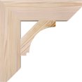 thumbnail image 3 of Ekena Millwork 3 1/2"W x 14"D x 14"H Imperial Slat Smooth Bracket, Douglas Fir, 3 of 4