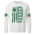 thumbnail image 5 of Dwelliawo Long Sleeve T Shirt Men Graphic Long Sleeve Waffle Knit Shirts Novelty St Patricks Day Shamrock Irish Clover Printed Tees Crewneck Blouses White 2XL, 5 of 5