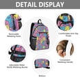 thumbnail image 4 of JIALIOU 14" Laptop Backpack Waterproof Airline Approved Stylish Casual Daypack for Travel Business College Work, Cartoon Teeth, 4 of 8