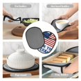 thumbnail image 7 of Pofeuu Thank You Veterans Print Silicone Pot Mat Mitten With Hanging Loop Heat Resistant Oven Mitts Non-Slip Bbq Baking Smoking Potholders, 7 of 7