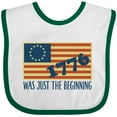 thumbnail image 3 of Inktastic Vintage US Flag Boys or Girls Baby Bib, 3 of 4