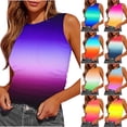 thumbnail image 1 of Ashirexll Tank Tops for Women Summer Sleeveless Round Neck Slim Side Ruched Basic Tee Shirts., 1 of 5