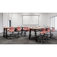 thumbnail image 2 of Olio Designs Lola Swivel Office Chair, 5 Star Caster Base, Peri Red, 2 of 6