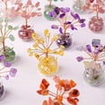 thumbnail image 3 of Quartz Natural Gemstone Crystal Money Tree Good Luck Prosperity Feng Shui Tree, 3 of 4