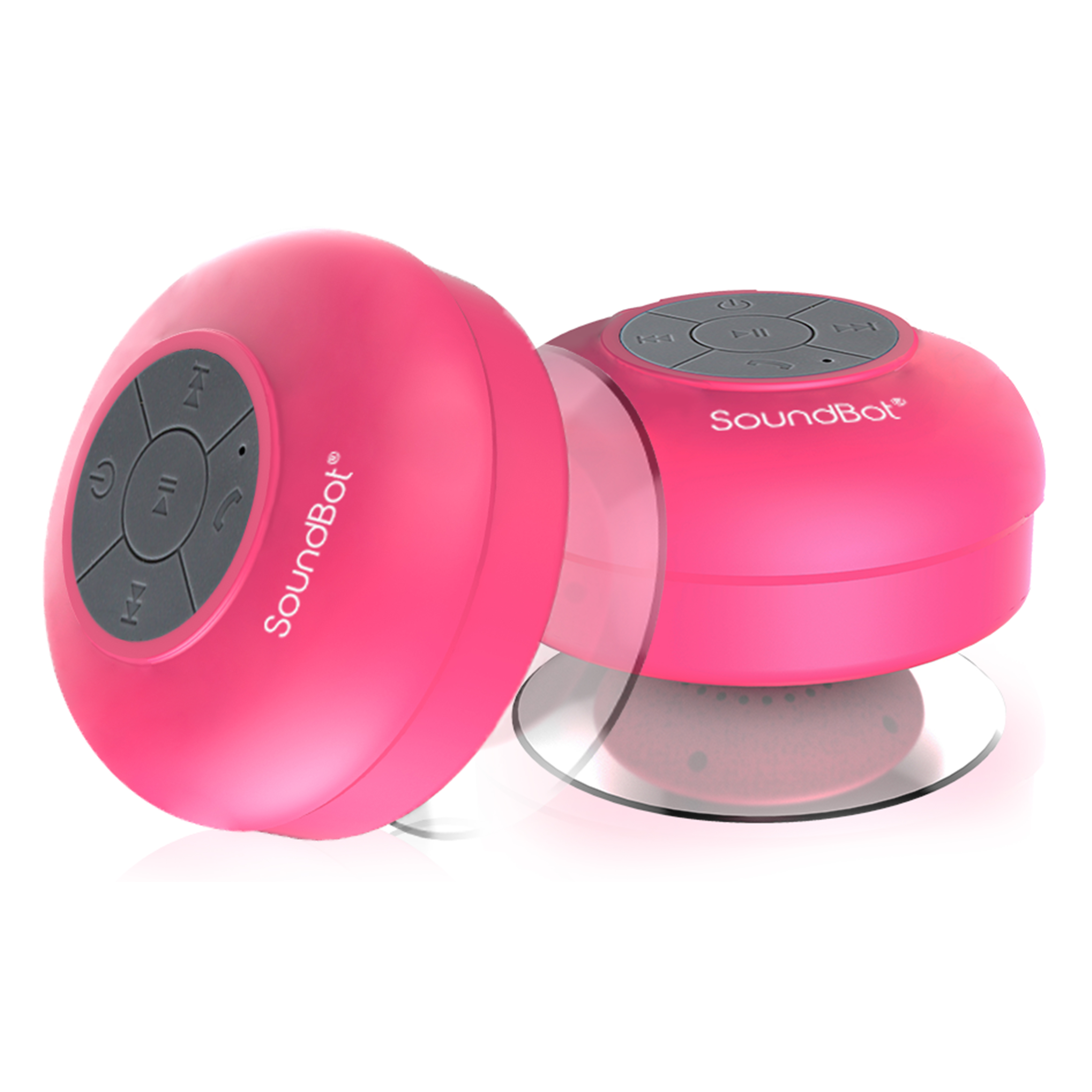 SoundBot SB510 1.59 oz Water Resistant Bluetooth Shower Speaker - Pink - image 4 of 5