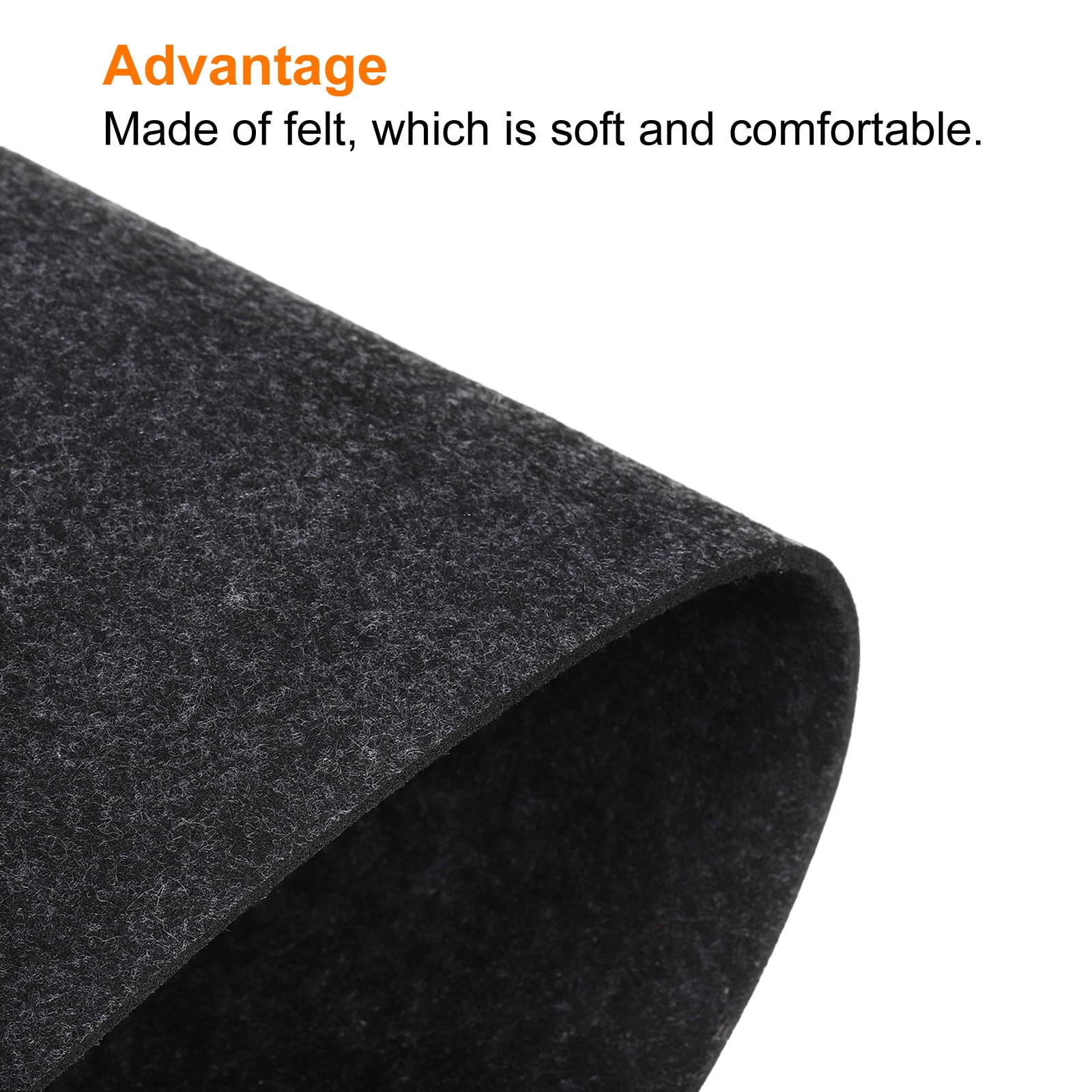Unique Bargains Desk Mat Protector, Felt Dual Side Mouse Pad Writing Dark Gray 33x70