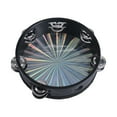 thumbnail image 2 of Milaget Tambourine Percussion Hand Drum Musical Instruments for KTV Activity Dancing 10inch Sun, 2 of 9