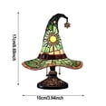 thumbnail image 6 of Clearance Halloween Table Lamp Decorations, Witch Hat Lamp Gifts - Handcrafted Retro Resin Witch Lamp, USB Powered Gothic Wizard Hats Night Light, Home Decor Accent Lamps for Bedroom, 6 of 8