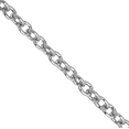 thumbnail image 2 of 14K Solid White Gold 1mm Round Cable Rolo Link Chain Belcher Necklace, 2 of 4