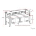 thumbnail image 4 of Atlin Designs Banc de Rangement d'Entrée, Noir, 4 of 5