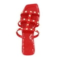 thumbnail image 3 of LAVRA Women's Jelly Studded Sandals Summer Flip Flop Gladiator Shoes, 3 of 4