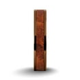 thumbnail image 2 of Elegant Rosewood Burl Wood Inlay Brown Titanium Wedding Ring, 4mm, Size 6, 2 of 4