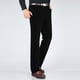 thumbnail image 4 of Pantalones largos de pana para hombre, de mediana edad, lisos, con botones, cremallera, cintura alta, bolsillos, pantalones largos de poliéster para hombre., 4 of 6