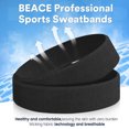 thumbnail image 4 of AUSALL Sweatbands Sports Headband for Men & Women - Moisture Wicking Athletic Cotton Terry Cloth Sweatband for Tennis, Basketball, Running, Gym, Working Out, 4 of 7
