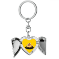 thumbnail image 1 of Alimentos de la cosecha de verano de alegria Llavero de alas de ángel en forma de corazón, 1 of 3