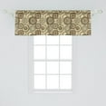 thumbnail image 2 of Ambesonne Animal Print Window Valance, Savannah Theme Circles, 54" X 18", Beige and Brown, 2 of 3