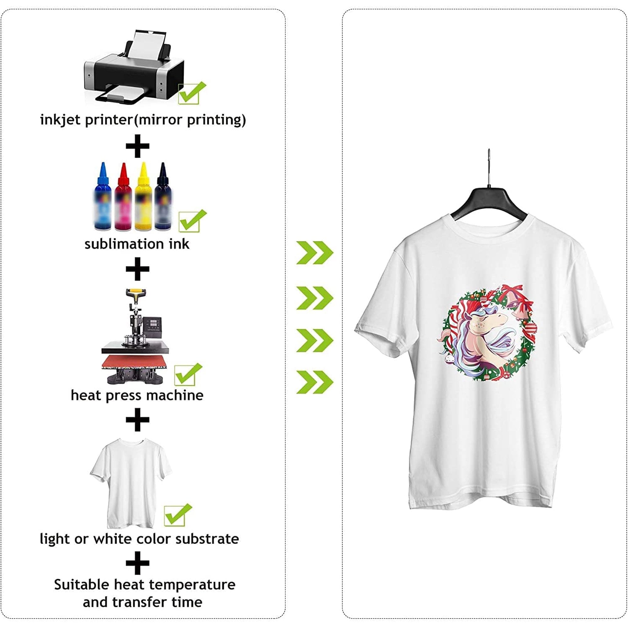 Sublimation Bundle - A SUB Sublimation Paper 8.5X14 100 Sheets Eco 125g + Koala Sublimation Ink for All Inkjet Printers ET-2800 2850 2803 4800 2720 2760 Etc