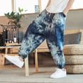 thumbnail image 6 of Streetwear Spring Summer Harajuku Casual Harem Men's Pants Printing Oversize Pants Ankle Length Cotton Baggy Pants For Man, 6 of 6