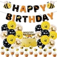 thumbnail image 1 of Kit de globos de látex con forma de abeja, 32 unidades, con decoración para tartas, 1 of 4