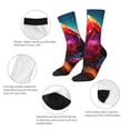 thumbnail image 3 of Bingfone Compression Socks for Women and Men Long Socks for Running Athletic Cycling Nurse- Colorful Stone World, 3 of 6