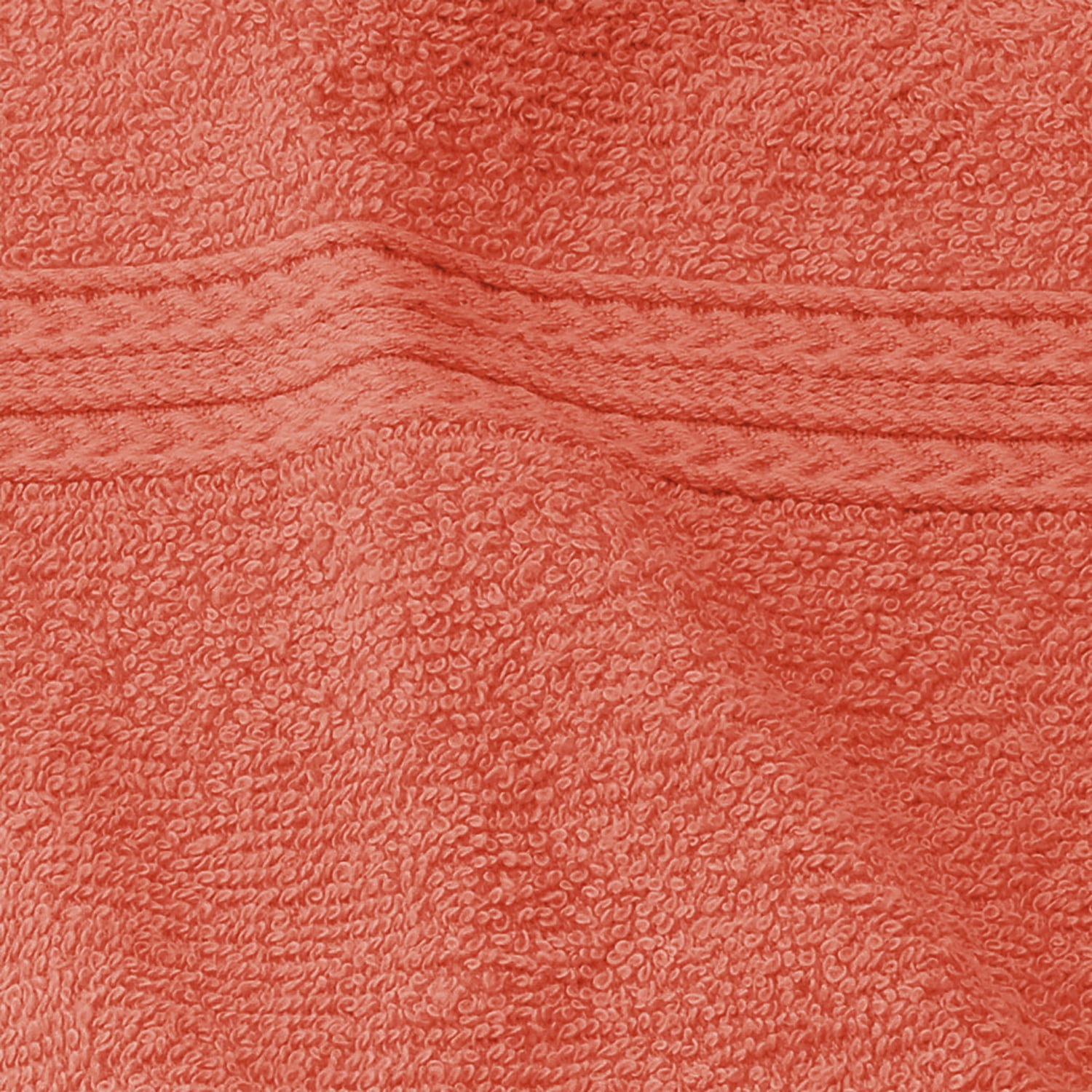 Superior Eco-Friendly Cotton Solid 12-Piece, Rust, Towel Set