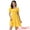 Yellow, variant on Unique Bargains Smocked Dress for Women's Summer Casual Bow Tie Back Ruffle A-Line Dress S Blue