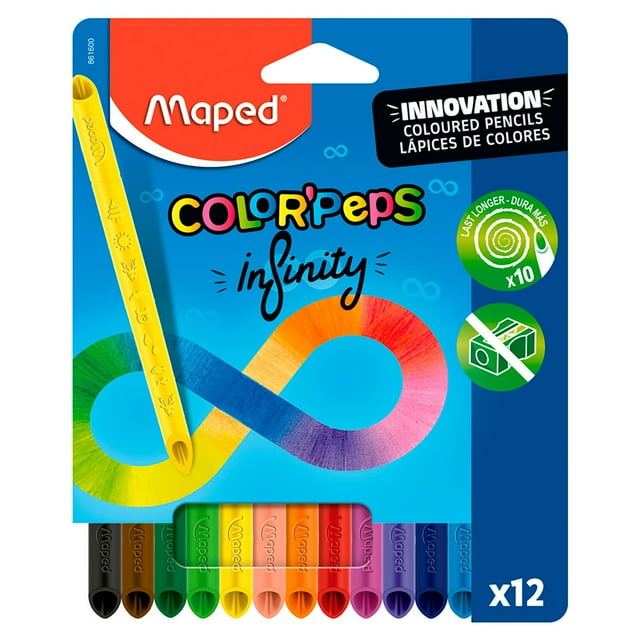 Lapices colorpeps infinity 12 piezas Maped