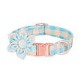 thumbnail image 1 of Collar de perro con correa de flores, Collar de perro de algodón ajustable, Collar seguro suave para mascotas, Collar de perro para niña, flor Ormromra CPB-US-YY358-1, 1 of 5