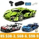 thumbnail image 2 of Moter Power-Juego de bloques de construcción de coche de carreras para niños, juguete técnico con aplicación de Control remoto, regalo, Moc, 2023, 2 of 4