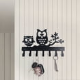thumbnail image 1 of Gancho creativo para llaves con forma de búho, sencillo, para colgar en la pared, de hierro forjado, estilo ins, adornos para colgar en el hogar, 1 of 6
