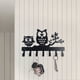 thumbnail image 1 of Gancho creativo para llaves con forma de búho, sencillo, para colgar en la pared, de hierro forjado, estilo ins, adornos para colgar en el hogar, 1 of 6