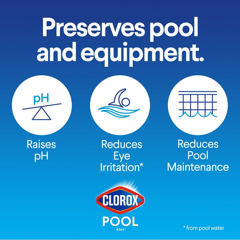 Clorox Pool&Spa pH up for Increasing pH Levels in Swimming Pools, 4 lb Bag