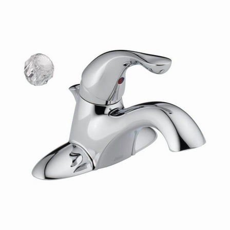 Delta Classic Chrome Single Handle Lavatory Pop-Up Faucet 4 in.