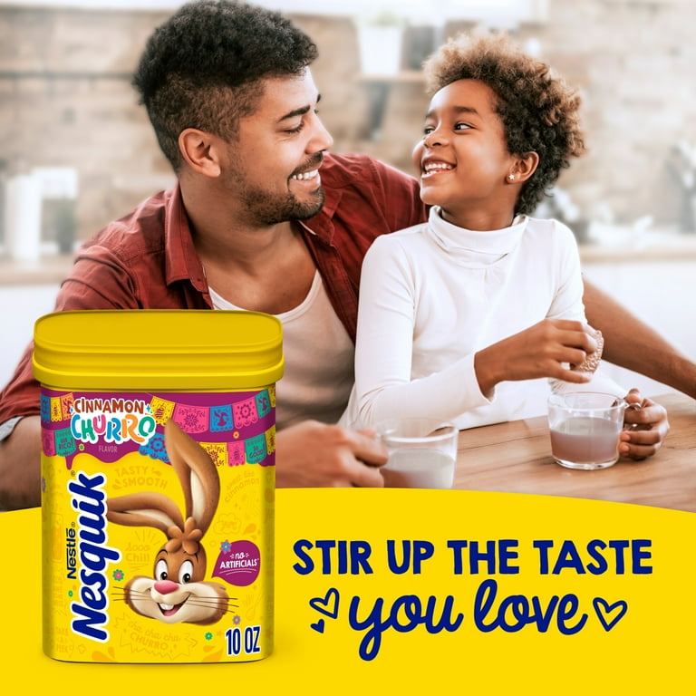 3 pack) Nesquik Cinnamon Churro Flavor Powder Drink Mix, 21 Total