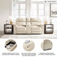 thumbnail image 5 of Signature Design by Ashley Dahlmoore Beige Power Reclining Loveseat with Console, 5 of 16