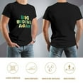 thumbnail image 5 of Big Brother Again Groovy Men's Cotton Short Sleeve HD Print Tee for Casual T-Shirt Crew Neck Top Black S, 5 of 7