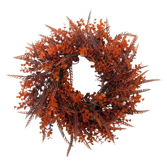 Artificial Fall Wreath for Front Door,Autumn Wreath for Home Decor,Halloween Thanksgiving Home Wall Window Decor for Farmhouse Indoor Outdoor Window Wall Door Decor