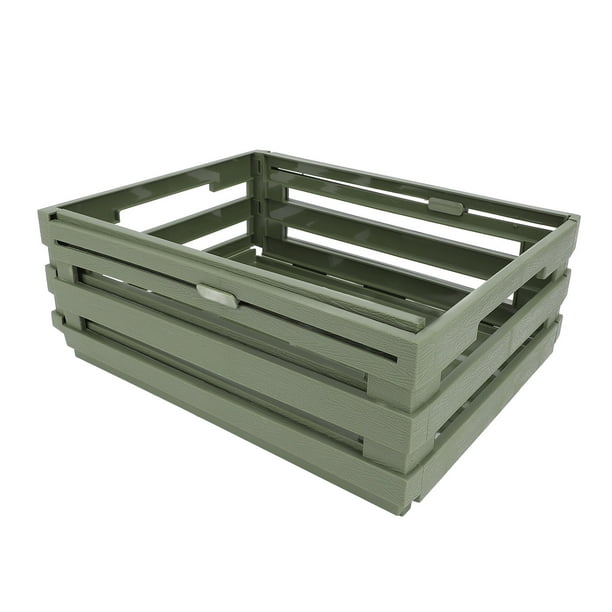 CAJA DE ALMACENAMIENTO APILABLE DE PP, Contenedor Organizador Retrácilo, Diseño expandible, Portátil, Ideal para Almacenamiento de Campamento, Almacenamiento de Plantas