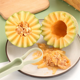 thumbnail image 4 of Juego de 3 sacabolas para melón, herramienta para cortar sandía 3 en 1, cortador de frutas de acero inoxidable, pala y sacabolas para fruta, 4 of 8