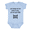 Light Blue, variant on Just Moved Out Mom’s Place Funny Baby Bodysuit, Got My Own Crib Infant Onesie, Newborn Baby Shower Gift