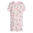 thumbnail image 4 of Joyspun Women's Dreamy Soft Collection Short Sleeve Sleepshirt, Sizes S/M-2X/3X, 4 of 6