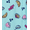 Clearly Aqua, variant on Wonder Nation Girls Short Sleeve Button Front Pajama Top and Pants Set with Eyemask, 3-Piece, Sizes 4-18