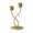 Gold, variant on 8.5 Inch Gold Metal Candle Holder, Vintage & Minimalist Luxury Style Single Candlestick Stand, Elegant Table Centerpiece For Romantic Candlelight Dinners, Home Decor, Family