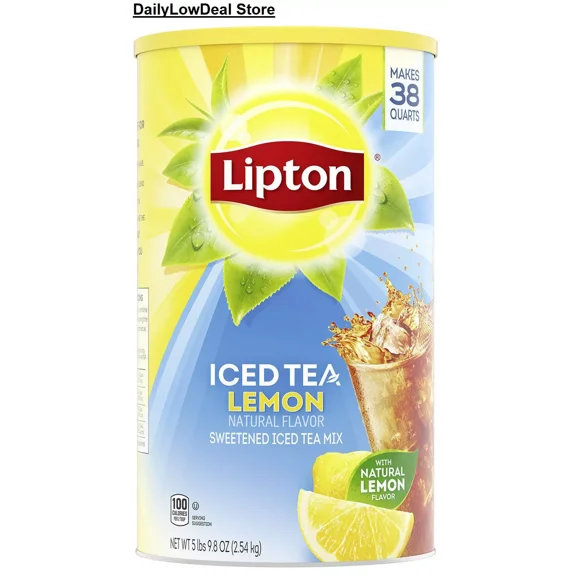 Lipton Sweetened Iced Tea Mix, Lemon (89.8 oz.)