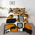 thumbnail image 1 of Erosebridal Geometric Sqare Bedding King Comforter Set,Abstract Artwork Bedding Sets King with Comforter,Rectangle Decor,Reversible,Lightweight,3-Piece, 1 of 8
