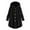 Black, variant on LoyisViDion Coat Women Plus Size Button Plush Tops Hooded Loose Cardigan Wool Coat Winter Jacket Black 22(XXXXXL)
