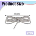 thumbnail image 2 of Tutuviw 2Pcs 47in Colorful Rhinestone Shoelaces Round,Trousers Rope Belt, Hoodie Drawstring for DIY Crafts Decorations,Metal Head Drawstring Cord Replacement for Sneakers Hoodie Pants, 2 of 8