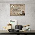 thumbnail image 3 of Kitchen Wall Art Decor Christian Coffee Wall Art Jesus Coffee Cross Wall Decor Rustic Kitchen Picture Inspirational Quotes Canvas Prints Framed Artwork For Home Dining Room Kitchen Cafe 12x16inch, 3 of 6