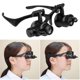 thumbnail image 2 of 2.5x 4x 6x 8x 10x 15x 20x 25x Led Double Eye Jeweler Repair Watch Magnifying Glass|magnifiers, 2 of 5